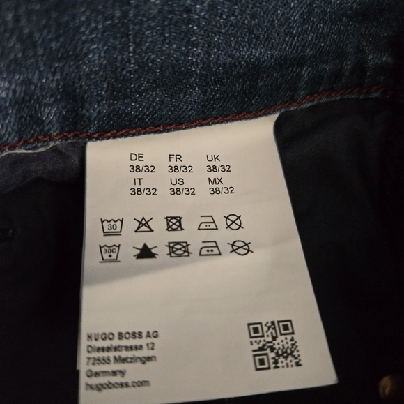 Hugo Boss Green Label Men's Stretch Denim Jeans Size 38x32 - Picture 6 of 8